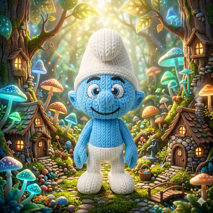 Kleiner Waldbewohner im Stricklook – Niedliche Sammlerfigur mit Kultcharme Whale 3D Studio