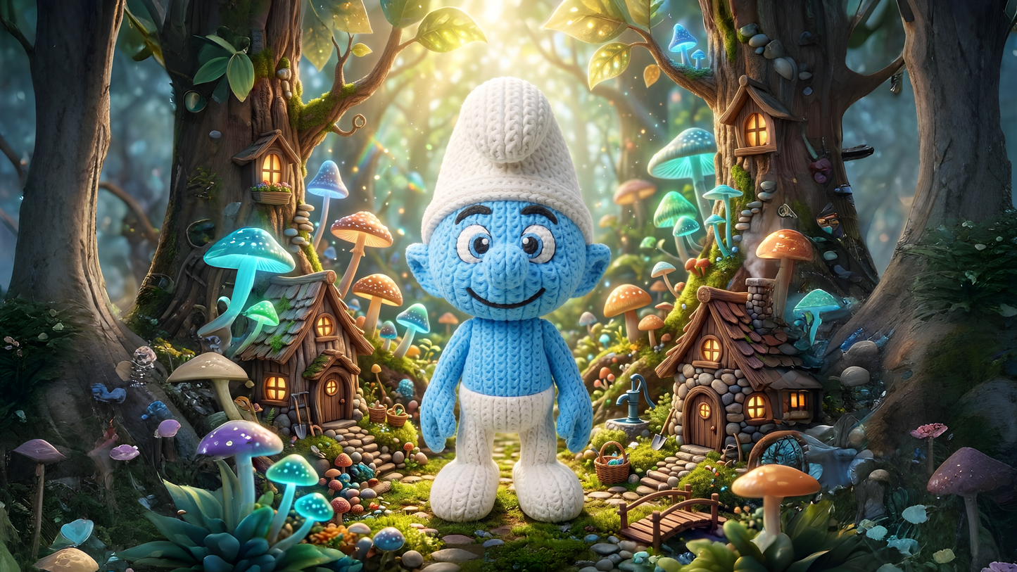 Kleiner Waldbewohner im Stricklook – Niedliche Sammlerfigur mit Kultcharme Whale 3D Studio