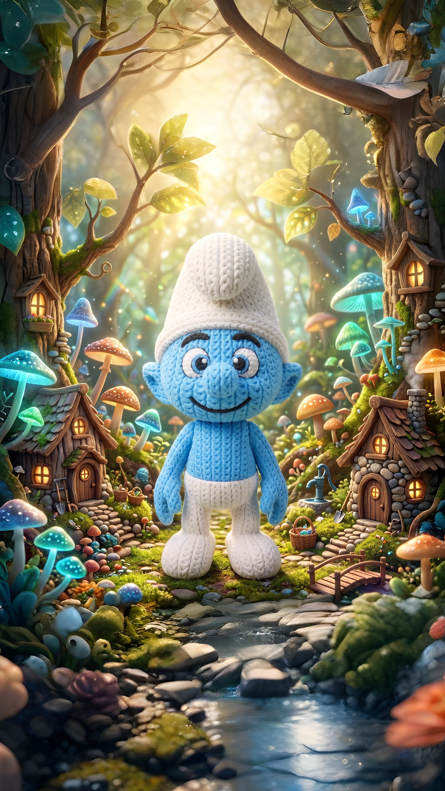 Kleiner Waldbewohner im Stricklook – Niedliche Sammlerfigur mit Kultcharme Whale 3D Studio