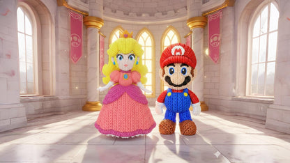 Knitted Royal Princess – Cozy Game Fanart Figur Whale 3D Studio