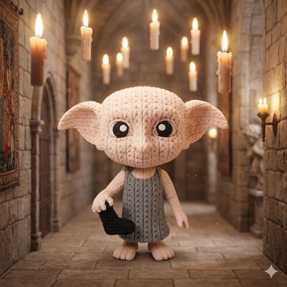 Hauself im Stricklook – Magische Sammlerfigur mit Herz Whale 3D Studio