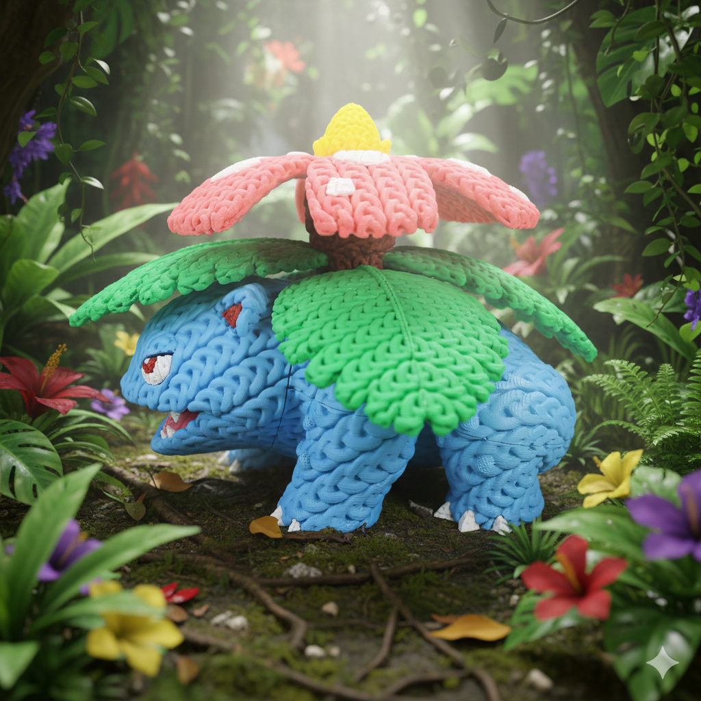 Knitted Forest Colossus – Mächtiger Natur-Charakter im cozy Stricklook Whale 3D Studio