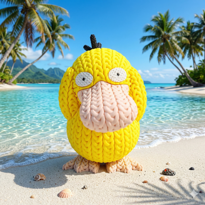 Knitted Monster – Verwirrter Wasserfreund im Strick-Look Whale 3D Studio