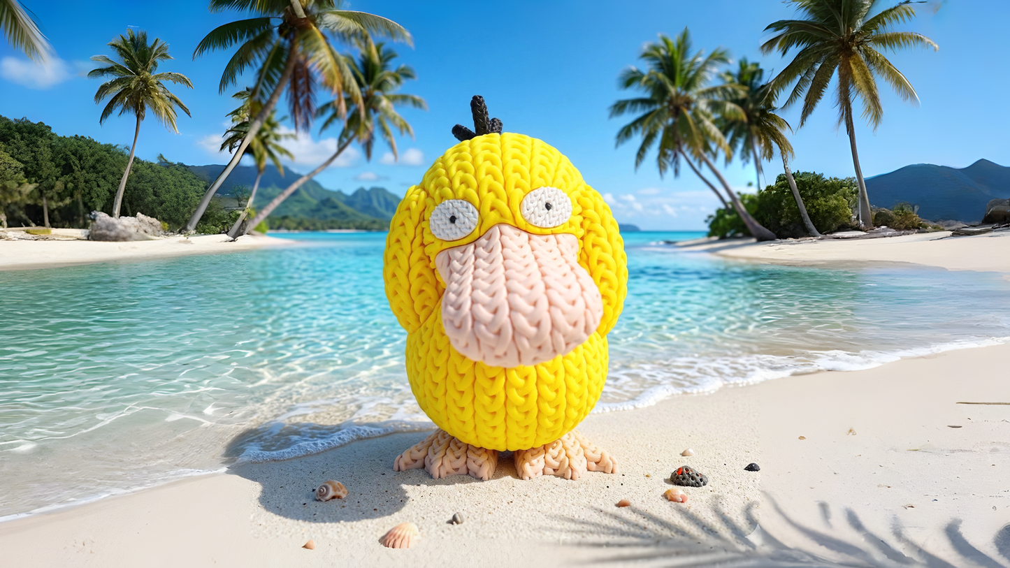 Knitted Monster – Verwirrter Wasserfreund im Strick-Look Whale 3D Studio
