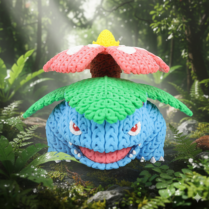 Knitted Forest Colossus – Mächtiger Natur-Charakter im cozy Stricklook Whale 3D Studio