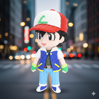 Knitted Young Trainer – Cozy Sammlerfigur im Stricklook Whale 3D Studio