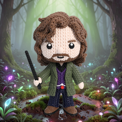 Knitted Rebel Wizard – Cozy Sammlerfigur im Stricklook Whale 3D Studio