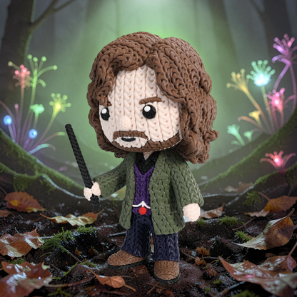Knitted Rebel Wizard – Cozy Sammlerfigur im Stricklook Whale 3D Studio