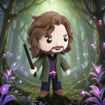 Knitted Rebel Wizard – Cozy Sammlerfigur im Stricklook Whale 3D Studio