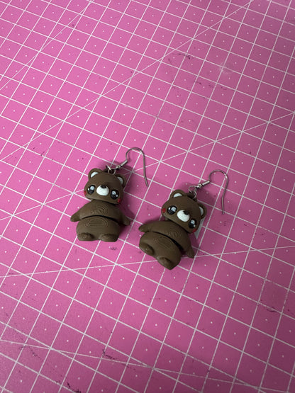 Teddy Bear Ohrringe – Süßer Ohrschmuck mit Kuschelbär-Charme Layers in Green