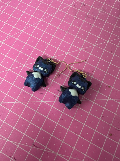 Cat Pixie Ohrringe – Magischer Ohrschmuck im Fantasy-Stil Layers in Green