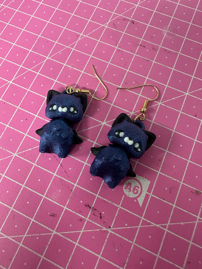 Cat Pixie Ohrringe – Magischer Ohrschmuck im Fantasy-Stil Layers in Green