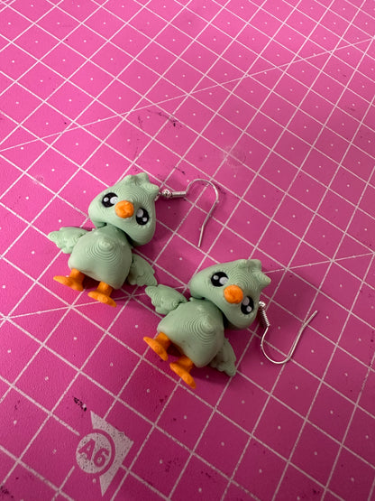 Goose Ohrringe – Verspielter Ohrschmuck mit Gänse-Charme Layers in Green