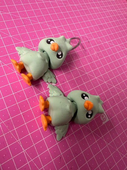 Goose Pixie mit Schlüsselanhänger & Frosch Aufbewahrung – Fantasie trifft Funktion Layers in Green