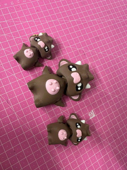 Cow Pixie mit Schlüsselanhänger – Magischer Begleiter im Kuh-Look Layers in Green