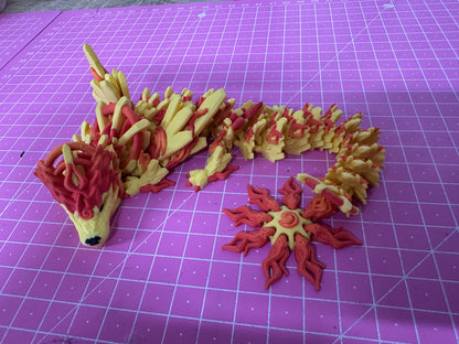 Solar Dragon – Strahlende Drachenfigur in Normal & Winged Cinderwing3D