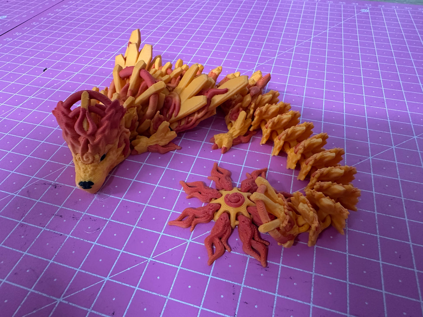 Solar Dragon – Strahlende Drachenfigur in Normal & Winged Cinderwing3D