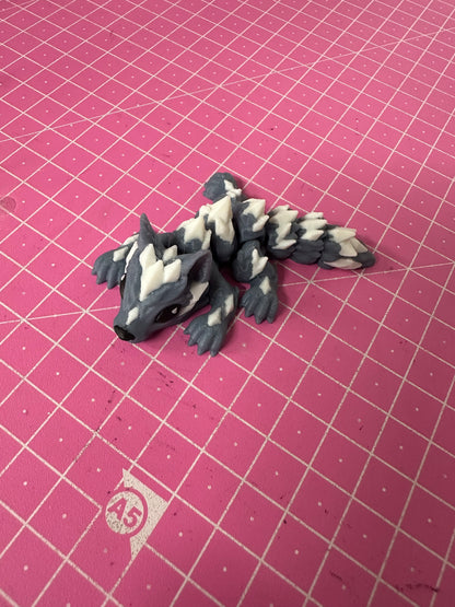 Tiny Wolf Crystal – Mystische Wolfsfigur mit Kristall-Flair Cinderwing3D