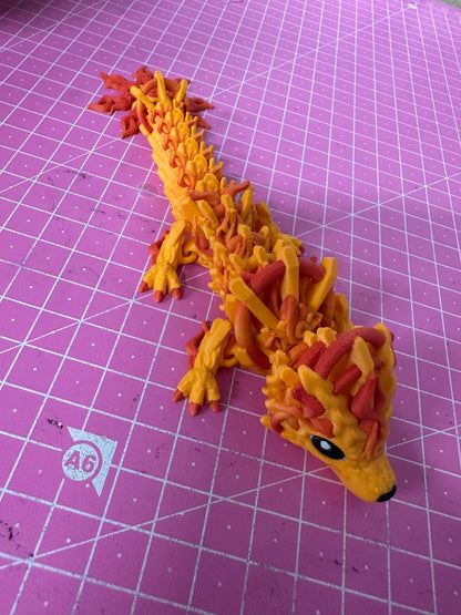 Baby Solar Dragon – Strahlende Drachenfigur in Normal & Winged Cinderwing3D