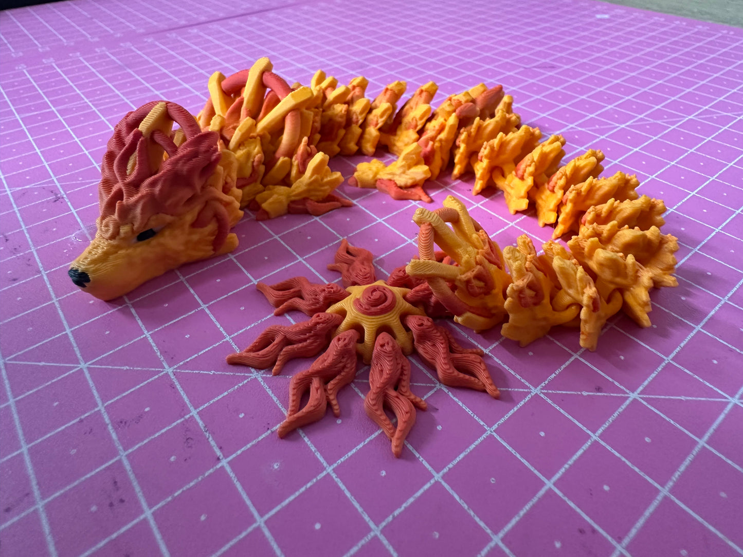 Solar Dragon – Strahlende Drachenfigur in Normal & Winged Cinderwing3D