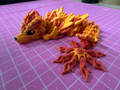 Baby Solar Dragon – Strahlende Drachenfigur in Normal & Winged Cinderwing3D