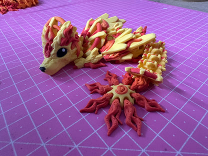 Baby Solar Dragon – Strahlende Drachenfigur in Normal & Winged Cinderwing3D