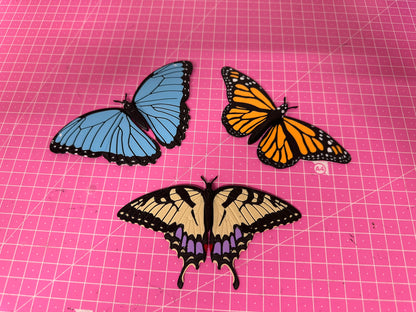 Butterfly Magnete – 3er Pack bunte Schmetterlings-Deko ForgeCore