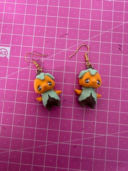 Pumpkin Man Ohrring – Verspielter Ohrschmuck für Halloween Layers in Green