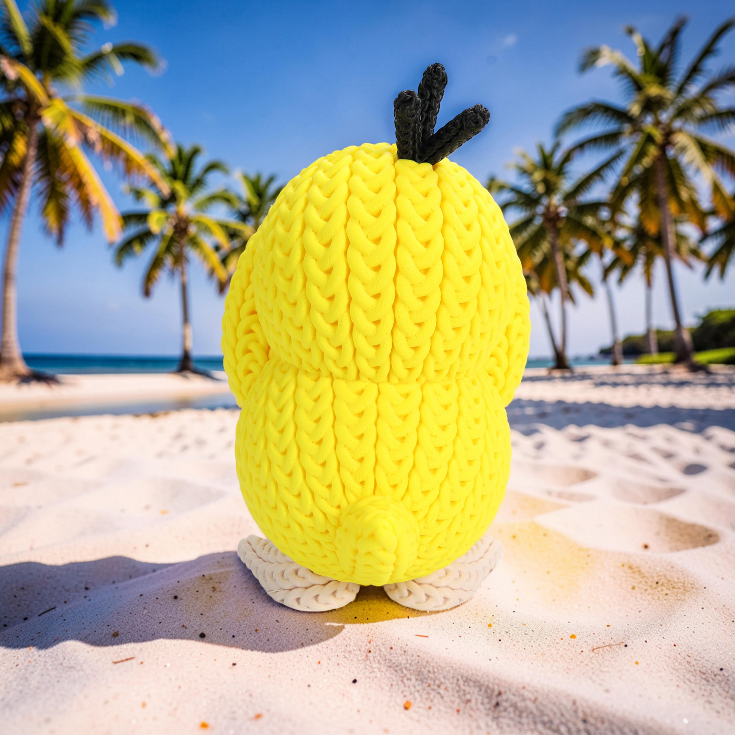 Knitted Monster – Verwirrter Wasserfreund im Strick-Look Whale 3D Studio