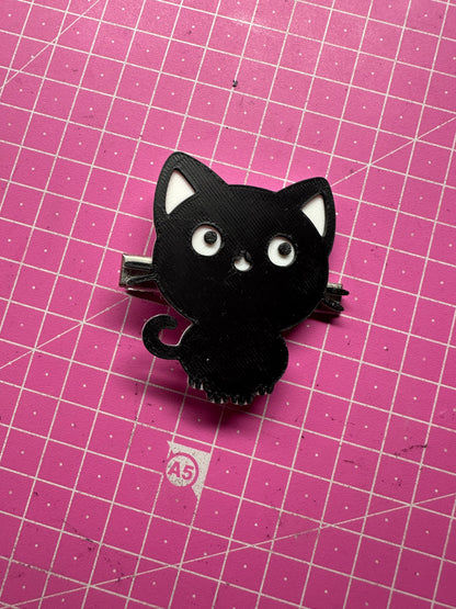 Halloween Cat Hairclip – Verspielter Haarschmuck mit Katzenzauber 3D Miss Prints