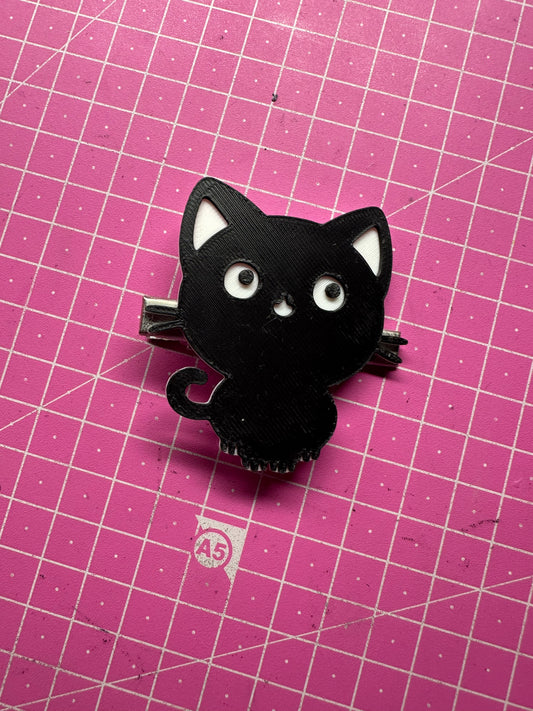 Halloween Cat Hairclip – Verspielter Haarschmuck mit Katzenzauber 3D Miss Prints