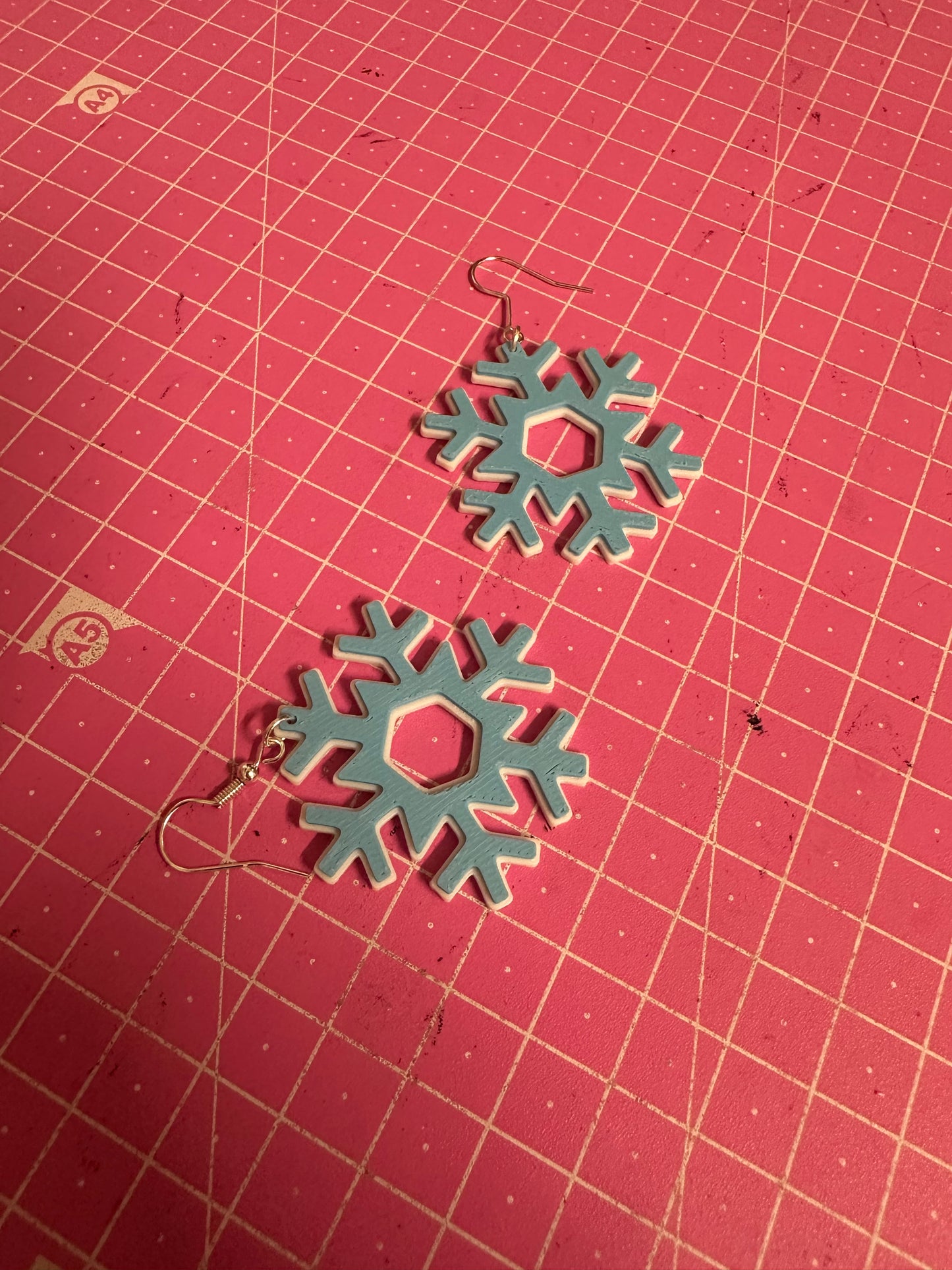 Snowflake Earring – Eleganter Winterzauber für deine Ohren 3D Miss Prints