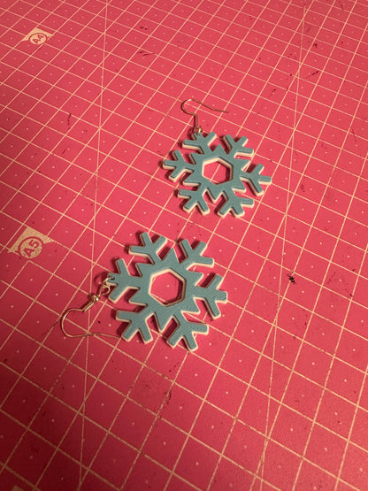 Snowflake Earring – Eleganter Winterzauber für deine Ohren 3D Miss Prints