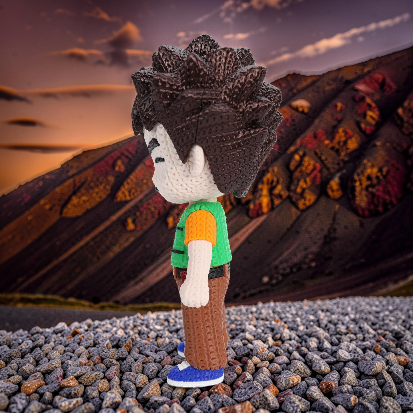 Knitted Monster – Steiniger Begleiter im Strick-Look Whale 3D Studio