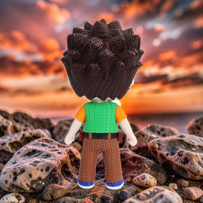 Knitted Monster – Steiniger Begleiter im Strick-Look Whale 3D Studio
