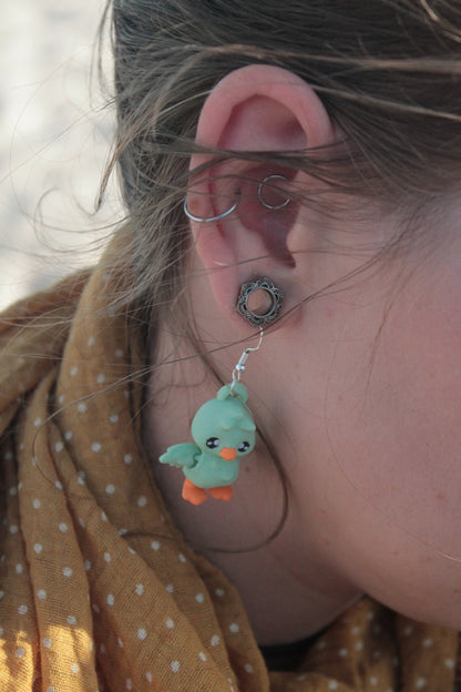 Goose Ohrringe – Verspielter Ohrschmuck mit Gänse-Charme Layers in Green