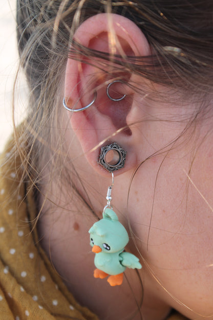Goose Ohrringe – Verspielter Ohrschmuck mit Gänse-Charme Layers in Green