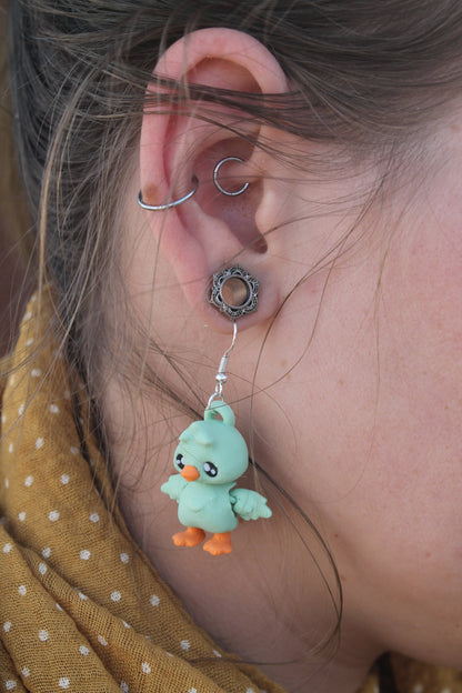Goose Ohrringe – Verspielter Ohrschmuck mit Gänse-Charme Layers in Green