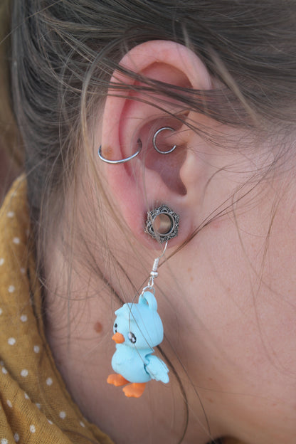 Goose Ohrringe – Verspielter Ohrschmuck mit Gänse-Charme Layers in Green