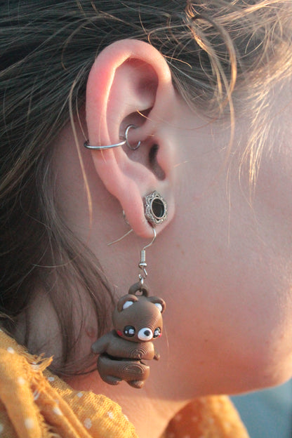 Teddy Bear Ohrringe – Süßer Ohrschmuck mit Kuschelbär-Charme Layers in Green