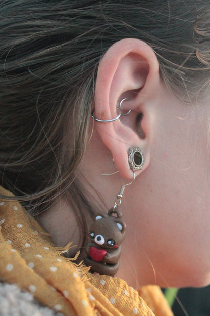 Teddy Bear Ohrringe – Süßer Ohrschmuck mit Kuschelbär-Charme Layers in Green