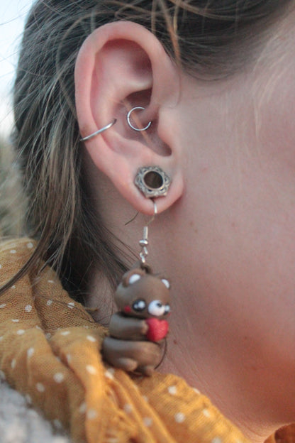 Teddy Bear Ohrringe – Süßer Ohrschmuck mit Kuschelbär-Charme Layers in Green