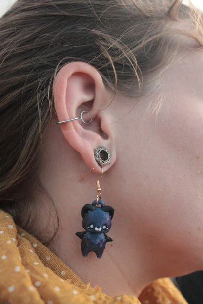 Cat Pixie Ohrringe – Magischer Ohrschmuck im Fantasy-Stil Layers in Green