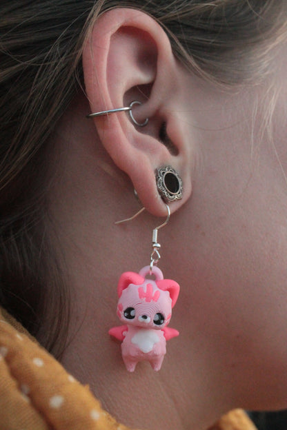 Cat Pixie Ohrringe – Magischer Ohrschmuck im Fantasy-Stil Layers in Green