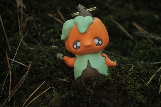 Pumpkin Man Keychain – Magischer Schlüsselanhänger für Halloween Layers in Green