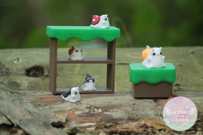 Ghost Snail mit Regal & Box – Magische Deko mit Aufbewahrung Layers in Green