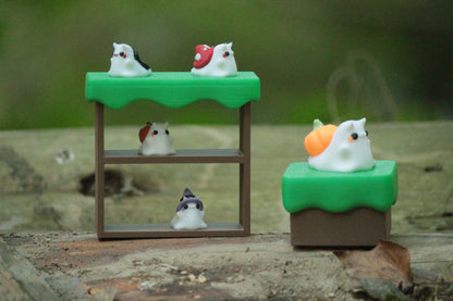 Ghost Snail mit Regal & Box – Magische Deko mit Aufbewahrung Layers in Green