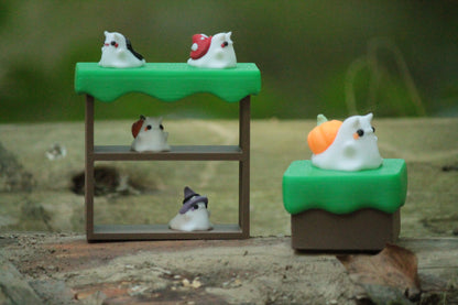 Ghost Snail mit Regal & Box – Magische Deko mit Aufbewahrung Layers in Green