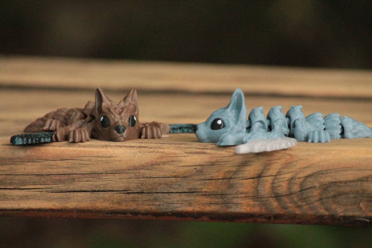 Tiny Wolf Winged – Mystische Wolfsfigur mit Flügeln Cinderwing3D