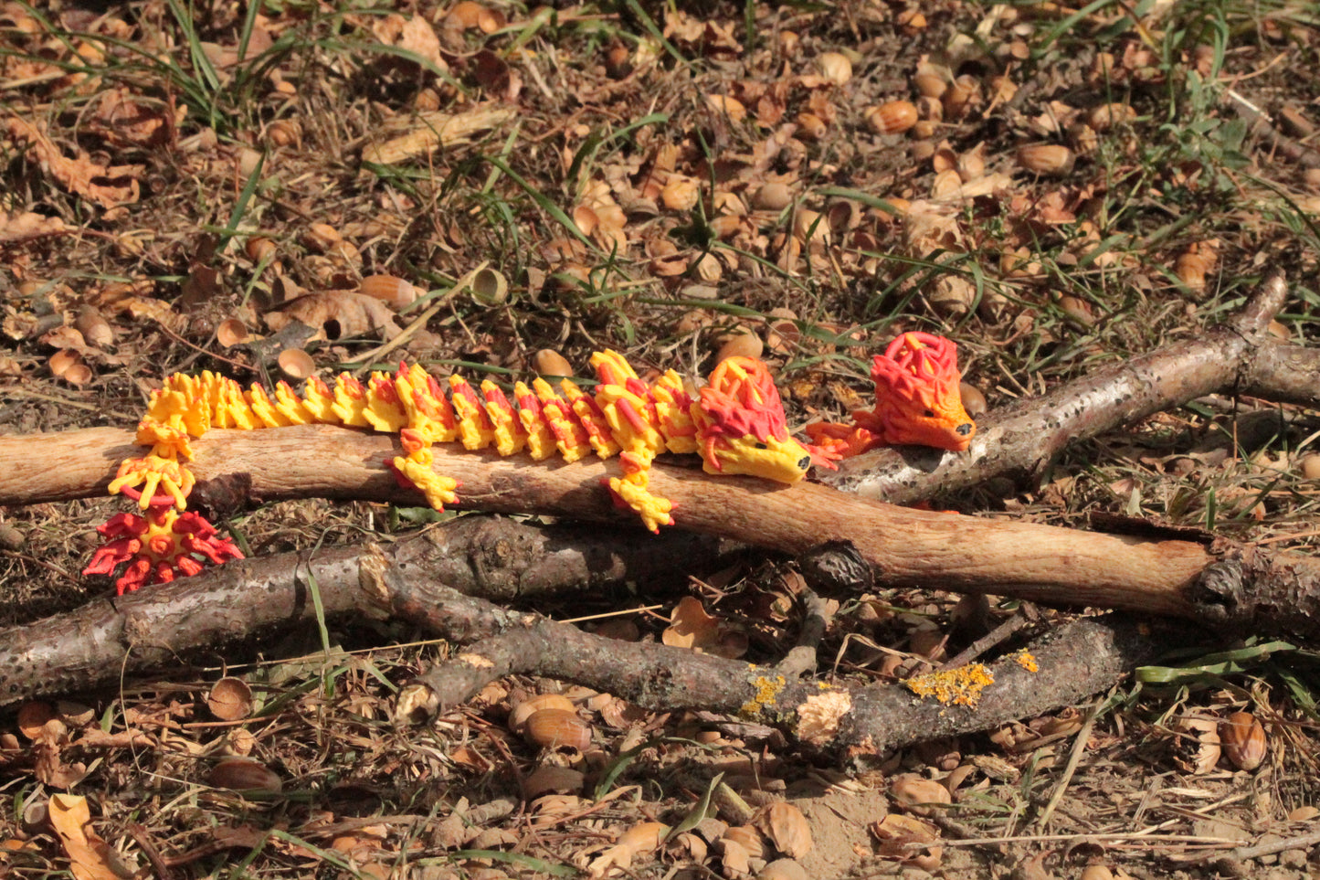 Solar Dragon – Strahlende Drachenfigur in Normal & Winged Cinderwing3D